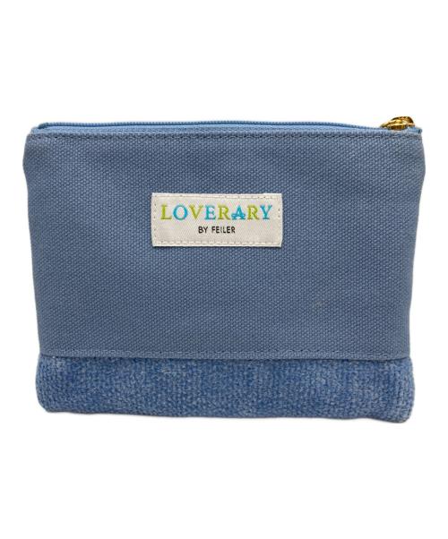 LOVERARY by FEILER（ラブラリー バイ フェイラー）LOVERARY by FEILER (ラブラリー バイ フェイラー) オールドテディ ワッペンポーチ ブルーの古着・服飾アイテム