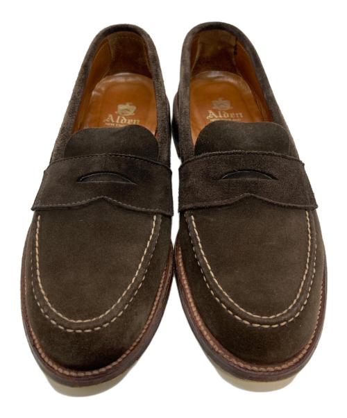 Alden（オールデン）ALDEN (オールデン) J.CREW (ジェイクルー) スエードローファー ブラウン サイズ:9Dの古着・服飾アイテム