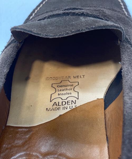 Alden（オールデン）ALDEN (オールデン) J.CREW (ジェイクルー) スエードローファー ブラウン サイズ:9Dの古着・服飾アイテム