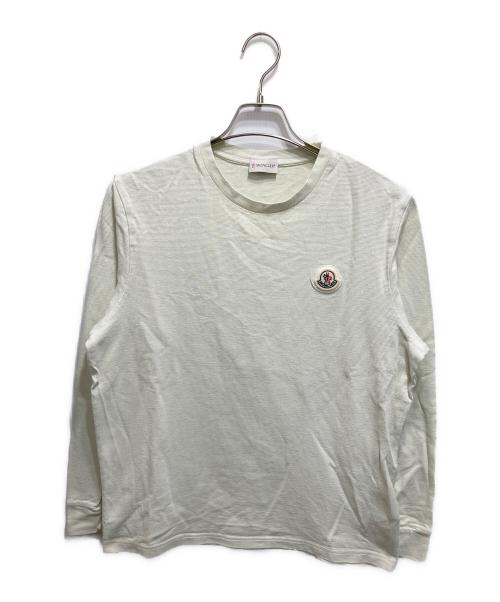 MONCLER（モンクレール）MONCLER (モンクレール) コットンピケ スウェットシャツ ベージュ サイズ:Mの古着・服飾アイテム