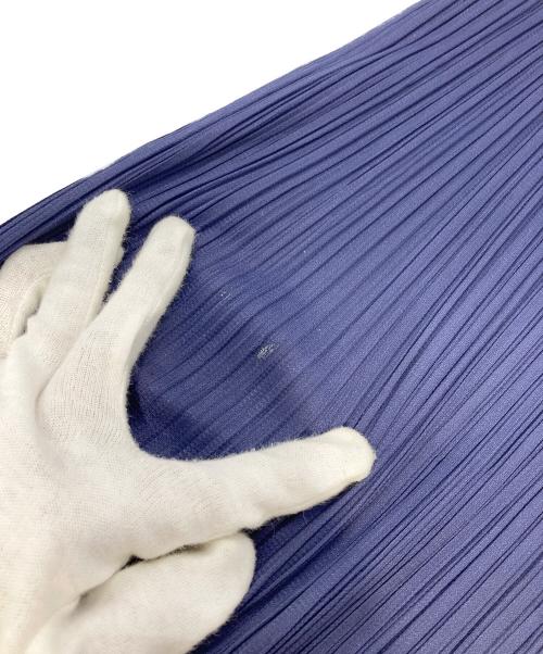 PLEATS PLEASE（プリーツプリーズ）PLEATS PLEASE (プリーツプリーズ) プリーツ加工 ストレート パンツ ネイビー サイズ:5の古着・服飾アイテム