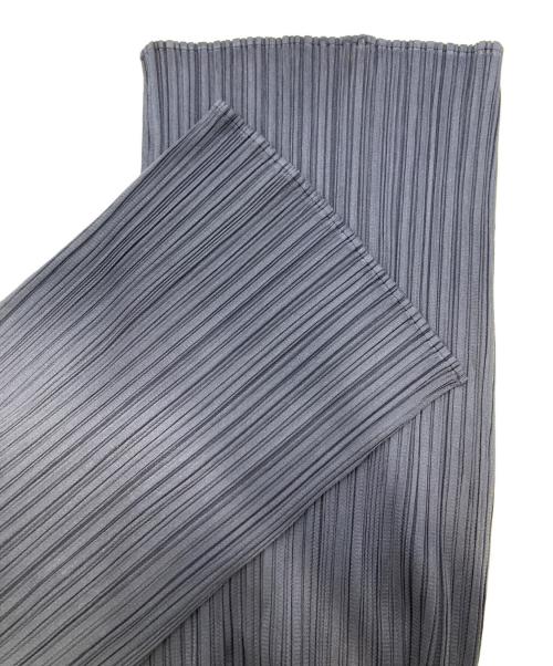 PLEATS PLEASE（プリーツプリーズ）PLEATS PLEASE (プリーツプリーズ) プリーツ加工 ストレート パンツ ネイビー サイズ:5の古着・服飾アイテム