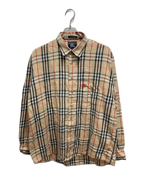 Burberry's（バーバリー）Burberry's (バーバリーズ) ノバチェックシャツ ブラウン サイズ:Lの古着・服飾アイテム