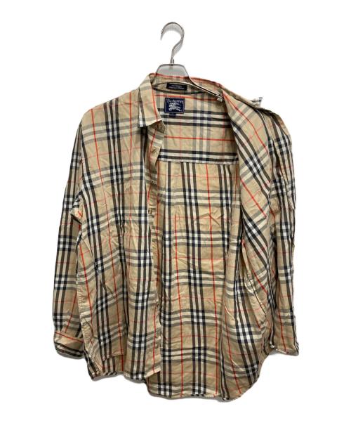 Burberry's（バーバリー）Burberry's (バーバリーズ) ノバチェックシャツ ブラウン サイズ:Lの古着・服飾アイテム