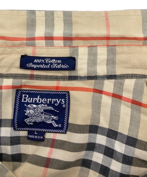 Burberry's（バーバリー）Burberry's (バーバリーズ) ノバチェックシャツ ブラウン サイズ:Lの古着・服飾アイテム