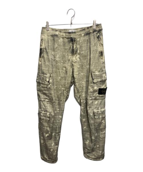 STONE ISLAND（ストーンアイランド）STONE ISLAND (ストーンアイランド) ダストギリーレーザーカーゴトラウザー ブルー サイズ:W31の古着・服飾アイテム