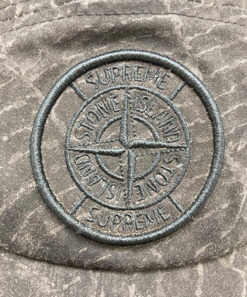 STONE ISLAND（ストーンアイランド）STONE ISLAND (ストーンアイランド) SUPREME (シュプリーム) キャンプキャップ／23AW CAMP CAP グレーの古着・服飾アイテム