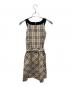 BURBERRY BLUE LABEL (バーバリーロンドンブルーレーベル) ノバチェック柄ノースリーブワンピース ブラウン サイズ:36：7000円