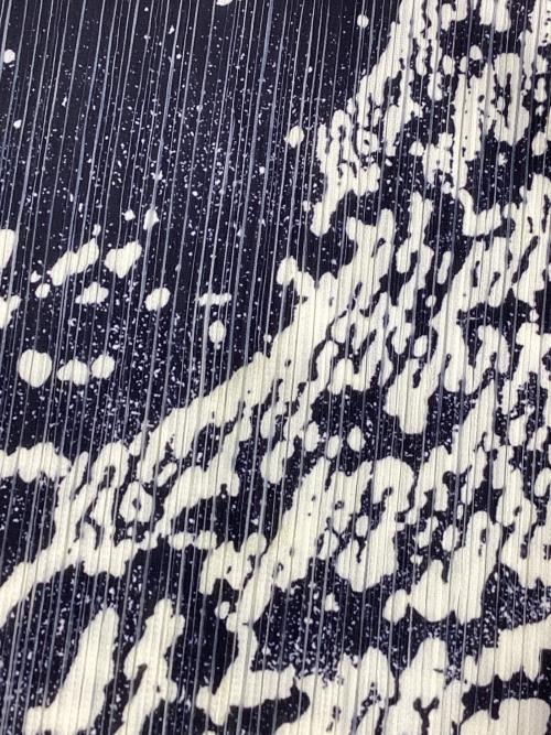 PLEATS PLEASE（プリーツプリーズ）PLEATS PLEASE (プリーツプリーズ) 葛飾北斎浮世絵プリーツカットソー グレー×ホワイト サイズ:Fの古着・服飾アイテム