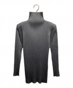 PLEATS PLEASEプリーツプリーズ）の古着「プリーツカットソー」｜グレー