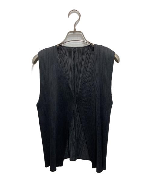 PLEATS PLEASE（プリーツプリーズ）PLEATS PLEASE (プリーツプリーズ) プリーツベスト ブラック サイズ:3の古着・服飾アイテム