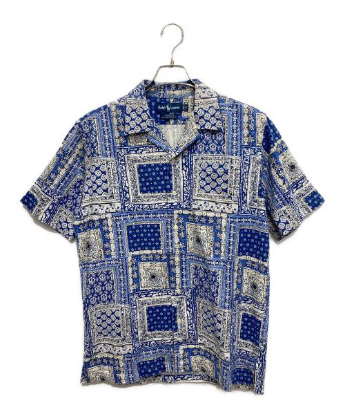 POLO RALPH LAUREN（ポロ・ラルフローレン）POLO RALPH LAUREN (ポロ・ラルフローレン) ヴィンテージシャツ CLAYTON バンダナオープンカラーシャツ ブルー サイズ:Mの古着・服飾アイテム