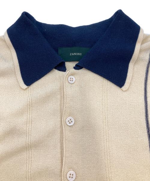 Zanone（ザノーネ）Zanone (ザノーネ) ヴィンテージサマーニットシャツ ベージュ サイズ:48の古着・服飾アイテム