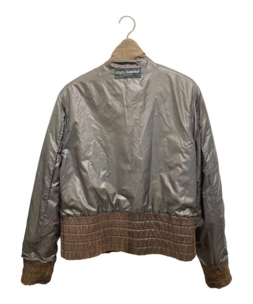 DOLCE & GABBANA（ドルチェ＆ガッバーナ）DOLCE & GABBANA (ドルチェ＆ガッバーナ) 03AWゴートスキンレザージャケット ブラウン サイズ:48の古着・服飾アイテム