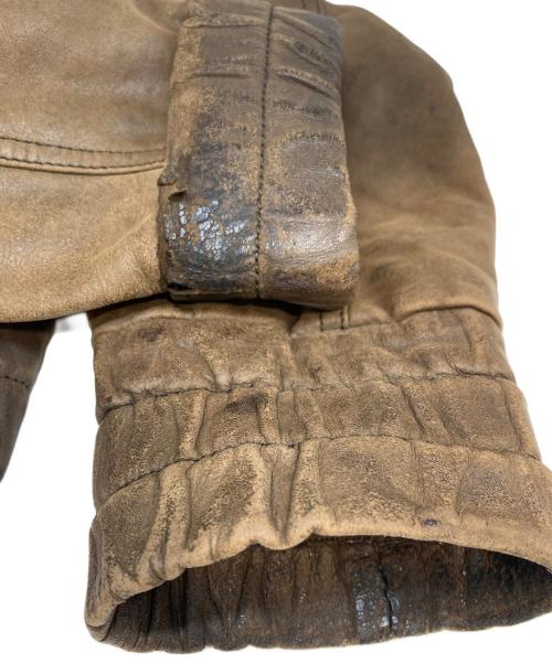 DOLCE & GABBANA（ドルチェ＆ガッバーナ）DOLCE & GABBANA (ドルチェ＆ガッバーナ) 03AWゴートスキンレザージャケット ブラウン サイズ:48の古着・服飾アイテム