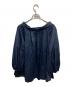 UNITED ARROWS (ユナイテッドアローズ) ロールカラー ギャザー ブラウス ネイビー サイズ:FREE：6000円
