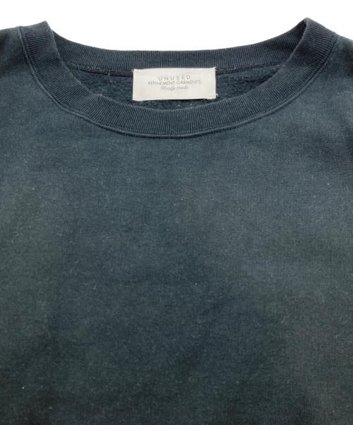 UNUSED（アンユーズド）UNUSED (アンユーズド) バイカラーロングスリーブスウェット ブラック サイズ:3の古着・服飾アイテム