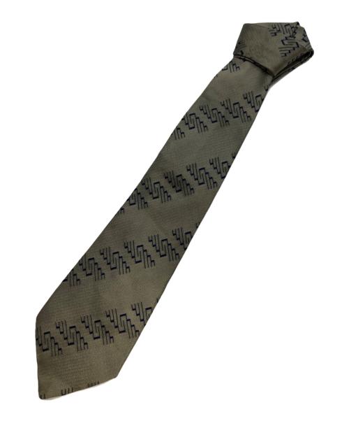 Jean Paul GAULTIER（ジャンポールゴルチェ）Jean Paul GAULTIER (ジャンポールゴルチェ) シルクネクタイ オリーブ サイズ:-の古着・服飾アイテム