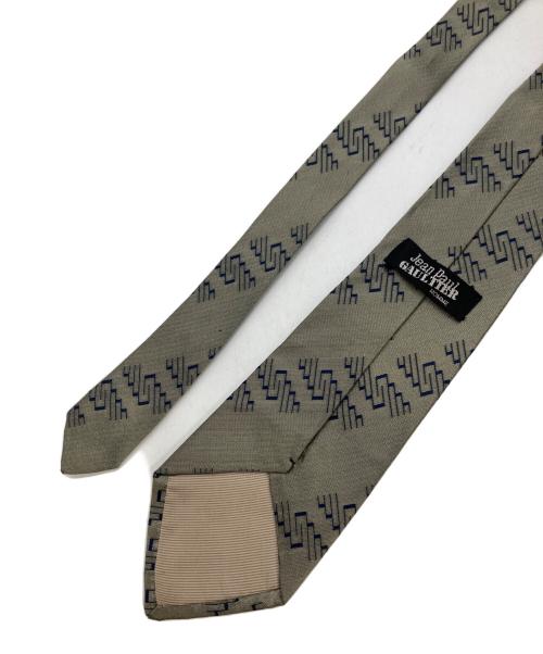 Jean Paul GAULTIER（ジャンポールゴルチェ）Jean Paul GAULTIER (ジャンポールゴルチェ) シルクネクタイ オリーブ サイズ:-の古着・服飾アイテム