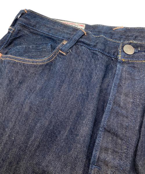 YAMANE（ヤマネ）YAMANE (ヤマネ) 金太郎刺繍デニムパンツ インディゴ サイズ:W35 L33の古着・服飾アイテム