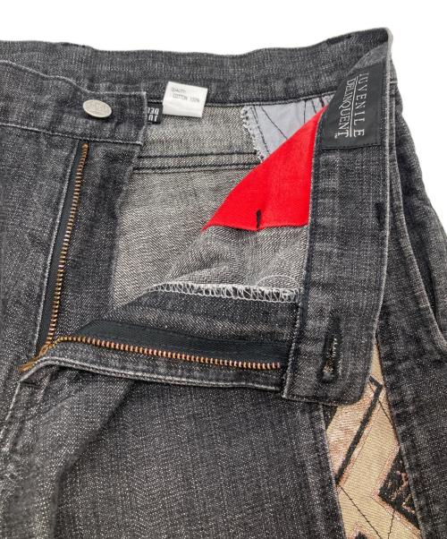 JUVENILE DELINQUENT（ジュベナイル デリンクエント）JUVENILE DELINQUENT (ジュベナイル デリンクエント) 西陣織デニムパンツ インディゴ サイズ:W34の古着・服飾アイテム