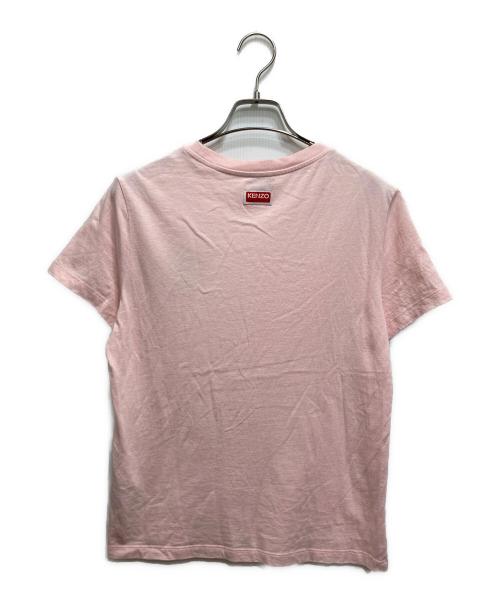 KENZO（ケンゾー）KENZO (ケンゾー) 'Varsity Tiger' 刺繍 Tシャツ ピンク サイズ:Mの古着・服飾アイテム