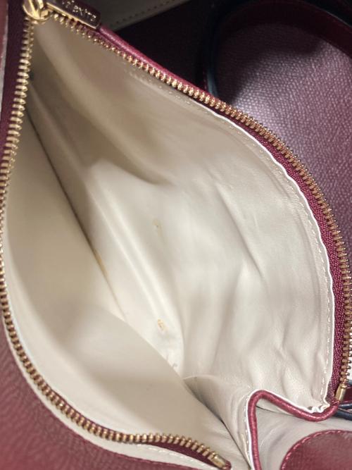 Valextra（ヴァレクストラ）Valextra (ヴァレクストラ) 2way ハンドバッグ ショルダーバッグ　Ｂキューブ ボルドーの古着・服飾アイテム