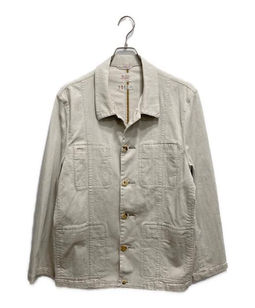 PAPAS（パパス）PAPAS (パパス) 4内ポケジャケット ベージュ サイズ:Mの古着・服飾アイテム