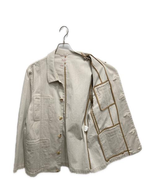 PAPAS（パパス）PAPAS (パパス) 4内ポケジャケット ベージュ サイズ:Mの古着・服飾アイテム