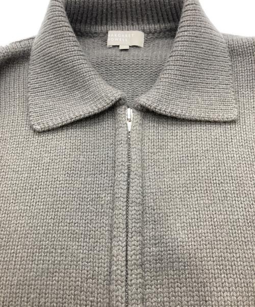 MARGARET HOWELL（マーガレットハウエル）MARGARET HOWELL (マーガレットハウエル) カシミヤシルクブレンドニットジャケット ブラウン サイズ:Lの古着・服飾アイテム