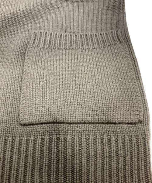 MARGARET HOWELL（マーガレットハウエル）MARGARET HOWELL (マーガレットハウエル) カシミヤシルクブレンドニットジャケット ブラウン サイズ:Lの古着・服飾アイテム