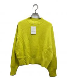 HUMAN WOMAN（ヒューマンウーマン）の古着「モックネックニットトレーナー」｜イエロー