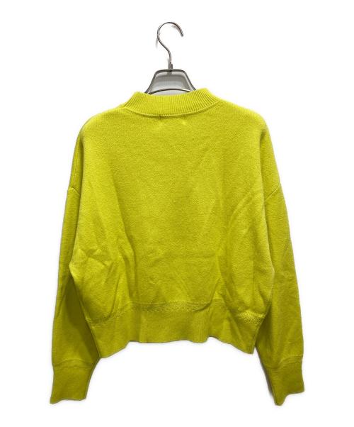 HUMAN WOMAN（ヒューマンウーマン）HUMAN WOMAN (ヒューマンウーマン) モックネックニットトレーナー イエロー サイズ:M 未使用品の古着・服飾アイテム