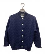 tricot COMME des GARCONSトリココムデギャルソン）の古着「ウール 刺繍 レース カーディガン」｜ネイビー