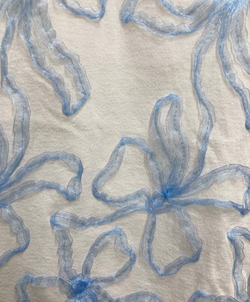 tricot COMME des GARCONS（トリココムデギャルソン）tricot COMME des GARCONS (トリココムデギャルソン) レースデザインＴシャツ ホワイト サイズ:Sの古着・服飾アイテム