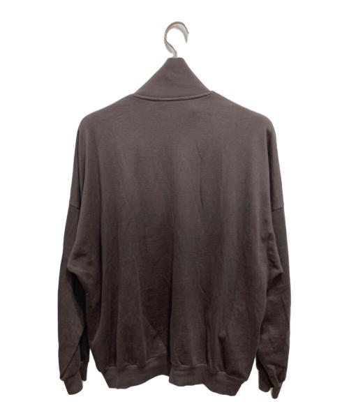 AURALEE（オーラリー）AURALEE (オーラリー) SUPER HIGH GAUGE SWEAT ZIP BLOUSON／スーパー ハイゲージ ジップアップ スウェットシャツ ブラウン サイズ:XLの古着・服飾アイテム