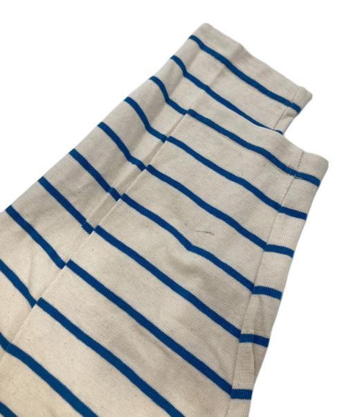 45R（フォーティファイブ・アール）45R (フォーティファイブ・アール) バスクボーダーの908Tシャツ ベージュ×ブルー サイズ:2の古着・服飾アイテム