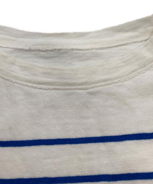 45R（フォーティファイブ・アール）45R (フォーティファイブ・アール) バスクボーダーの908Tシャツ ブルー×ホワイト サイズ:3の古着・服飾アイテム