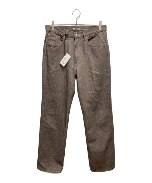 AURALEE（オーラリー）AURALEE (オーラリー) HARD TWIST BROWN DENIM 5P パンツ ブラウン サイズ:W32の古着・服飾アイテム