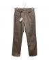 AURALEE（オーラリー）の古着「HARD TWIST BROWN DENIM 5P パンツ」｜ブラウン