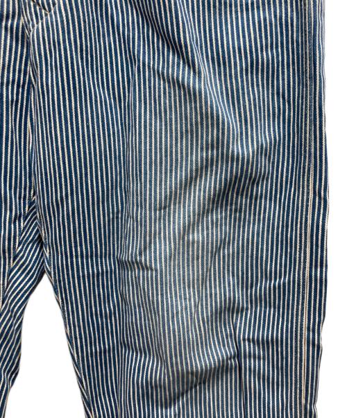 45R（フォーティファイブ・アール）45R (フォーティファイブ・アール) ストライプパンツ ブルー サイズ:表記無しの古着・服飾アイテム