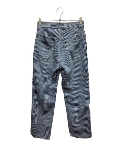45R（フォーティファイブ・アール）45R (フォーティファイブ・アール) ストライプパンツ ブルー サイズ:表記無しの古着・服飾アイテム