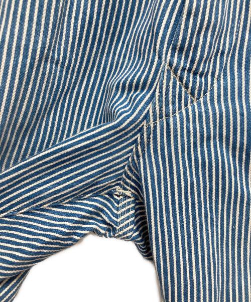 45R（フォーティファイブ・アール）45R (フォーティファイブ・アール) ストライプパンツ ブルー サイズ:表記無しの古着・服飾アイテム