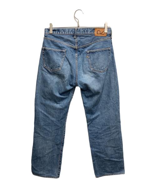 45R（フォーティファイブ・アール）45R (フォーティファイブ・アール) 群青空比古のフロントリバー（加工）デニムパンツ ブルー サイズ:W29の古着・服飾アイテム
