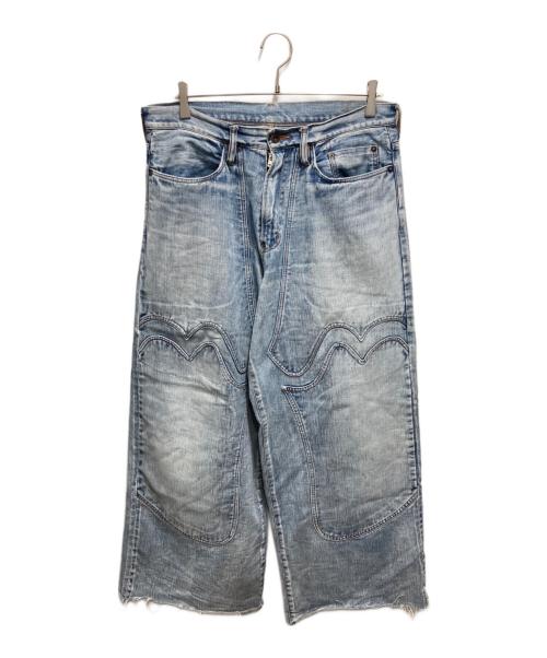 SUGARHILL（シュガーヒル）SUGARHILL (シュガーヒル) FADED MODERN DENIM WESTERN WIDE TROUSERS インディゴ サイズ:34の古着・服飾アイテム