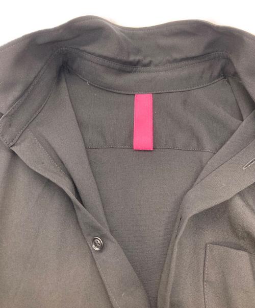 Y's  purple label（ワイズパープルレーベル）Y's  purple label (ワイズパープルレーベル) アシンメトリーデザイン半袖シャツワンピース ブラック サイズ:1の古着・服飾アイテム