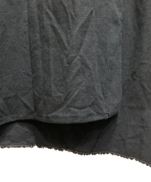 Y's  purple label（ワイズパープルレーベル）Y's  purple label (ワイズパープルレーベル) アシンメトリーデザイン半袖シャツワンピース ブラック サイズ:1の古着・服飾アイテム