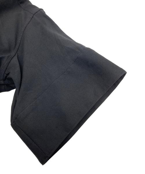 Y's  purple label（ワイズパープルレーベル）Y's  purple label (ワイズパープルレーベル) アシンメトリーデザイン半袖シャツワンピース ブラック サイズ:1の古着・服飾アイテム