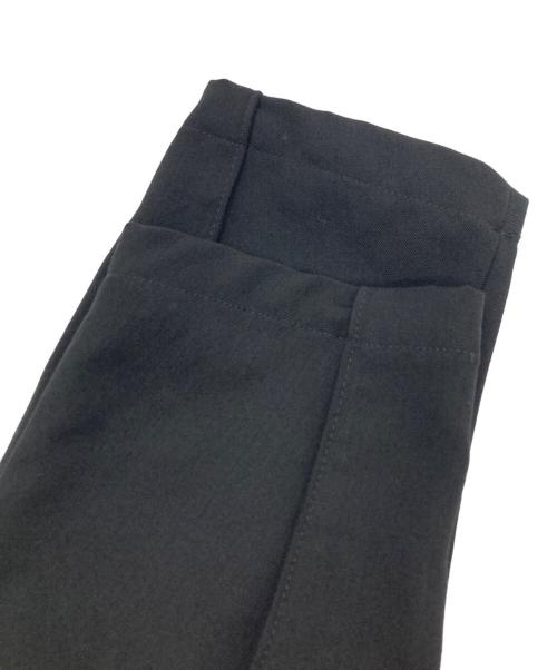 YOHJI YAMAMOTO（ヨウジヤマモト）YOHJI YAMAMOTO (ヨウジヤマモト) ウールギャバ袖立体切替フロントロングジャケット ブラック サイズ:ｓの古着・服飾アイテム
