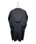 YOHJI YAMAMOTO (ヨウジヤマモト) ウールギャバ袖立体切替フロントロングジャケット ブラック サイズ:ｓ：36000円